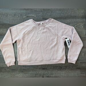 New!! Rewash Dusty Pink Terry Knit Crop Top